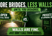 Public Conversations vs. Private Spaces
