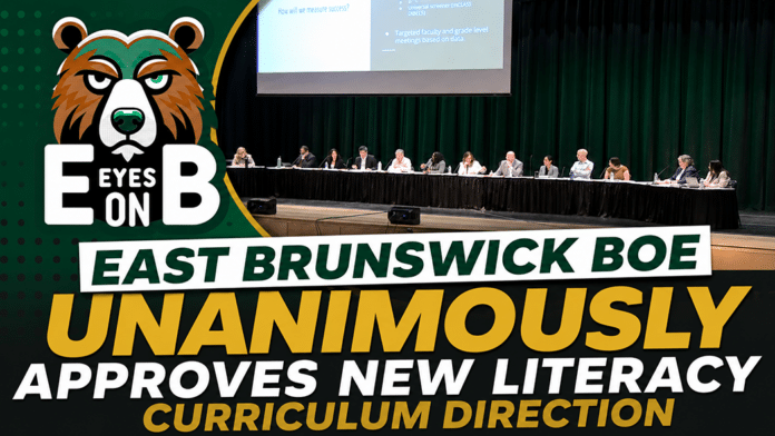 East Brunswick BOE Unanimously Approves New Literacy Curriculum Direction