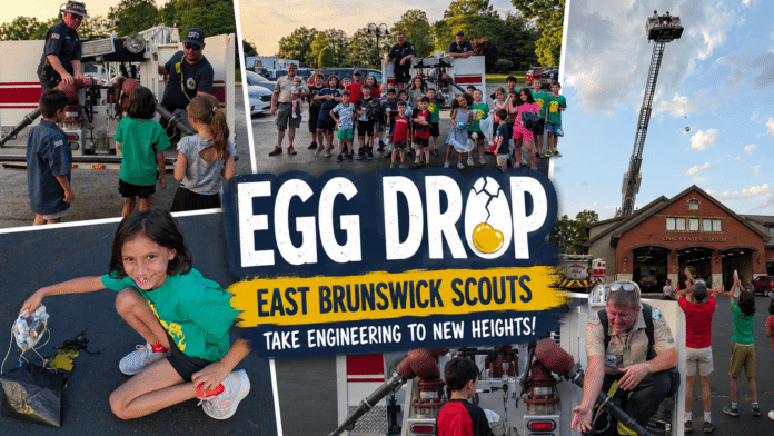 East Brunswick Scouts Put Their Engineering Skills to the Test During Egg Drop Event