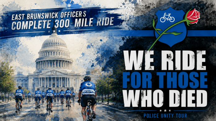 Team East Brunswick Completes 300-Mile Police Unity Tour Ride to Honor Fallen Officers