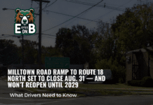 Milltown Road Ramp to Route 18 North Set to Close Aug. 31 — and Won’t Reopen Until 2029