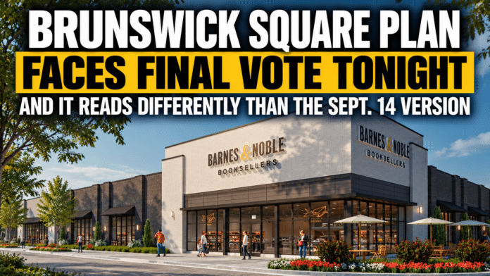 Brunswick Square Plan Faces Final Vote Tonight, and It Reads Differently Than the Sept. 14 Version