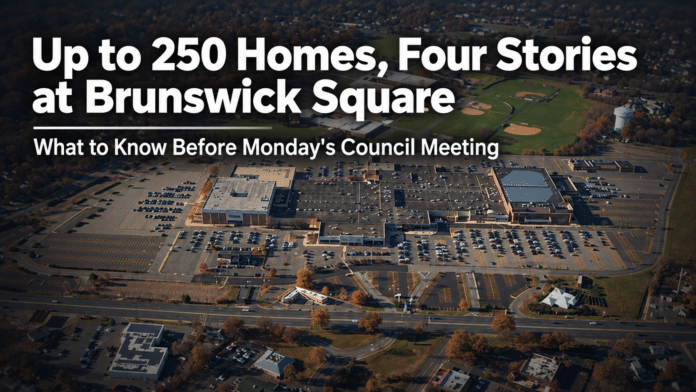 up to 250 homes four stories and brunswick square