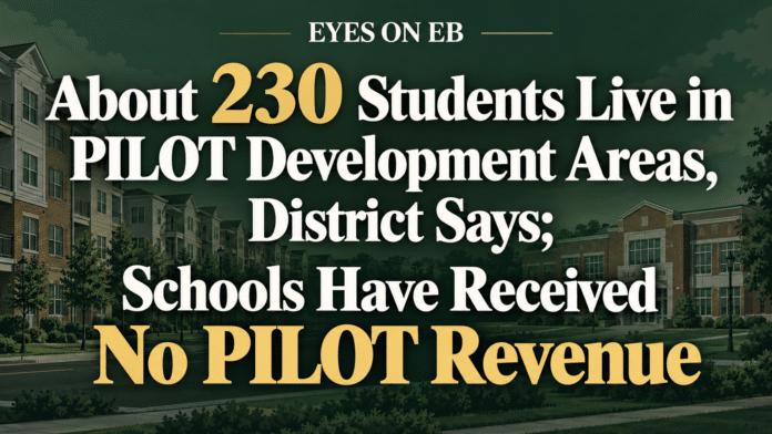 About 230 Students Live in PILOT Development Areas, District Says; Schools Have Received No PILOT Revenue