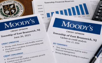What Moody’s Reports Tell Us About East Brunswick’s Finances East Brunswick Credit Reports on Desk