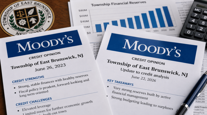 What Moody’s Reports Tell Us About East Brunswick’s Finances East Brunswick Credit Reports on Desk